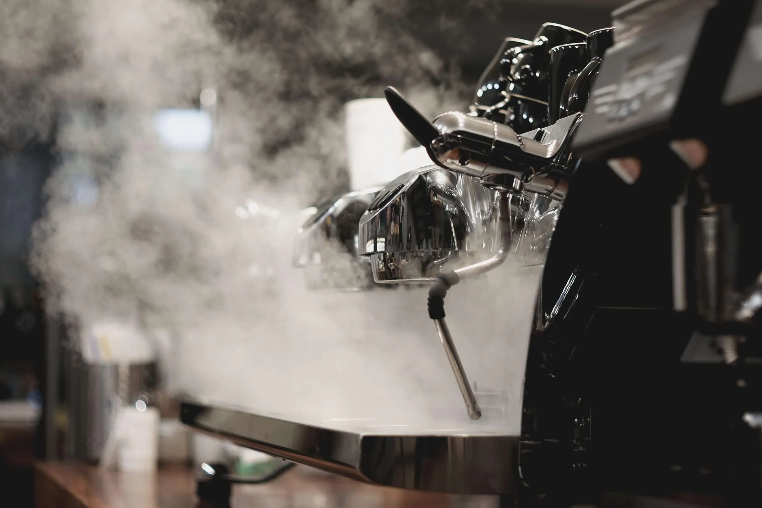 Coffee machine being diagnosed